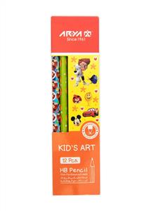 مداد مشکی طرح دار آریا Kid's Art 3039
