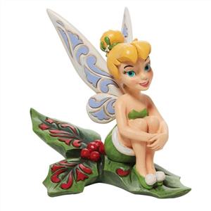 6010874 Tinkerbell Sitting in Holly Figurine