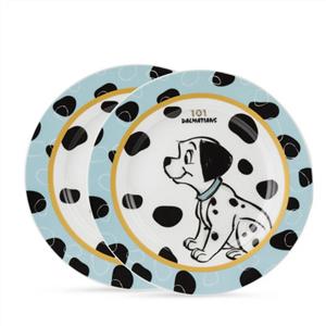 SET 2 PLATES 101 LIGHT BLUE DIAM 227005