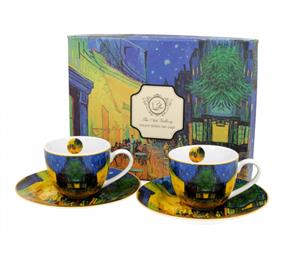 Two Cups with Saucers Terrace at Night Van Gogh 8041