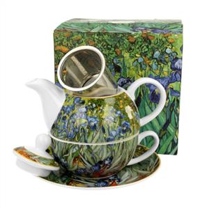 Teapot with Cup and Tea Infuser Irises van Gogh 6069