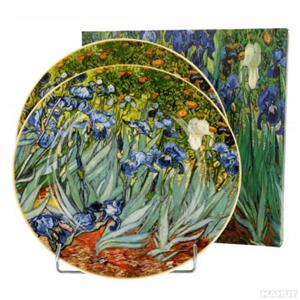 Two Dessert Plates Irises van Gogh 5872