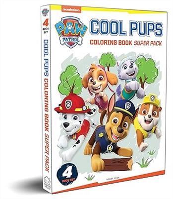 (Paw Patrol  Cool Pups Coloring Books Super Pack (Set Of Four Coloring Books For Kids