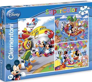 PUZZLE 3 x 48 DISNEY MICKEY MOUSE 25168